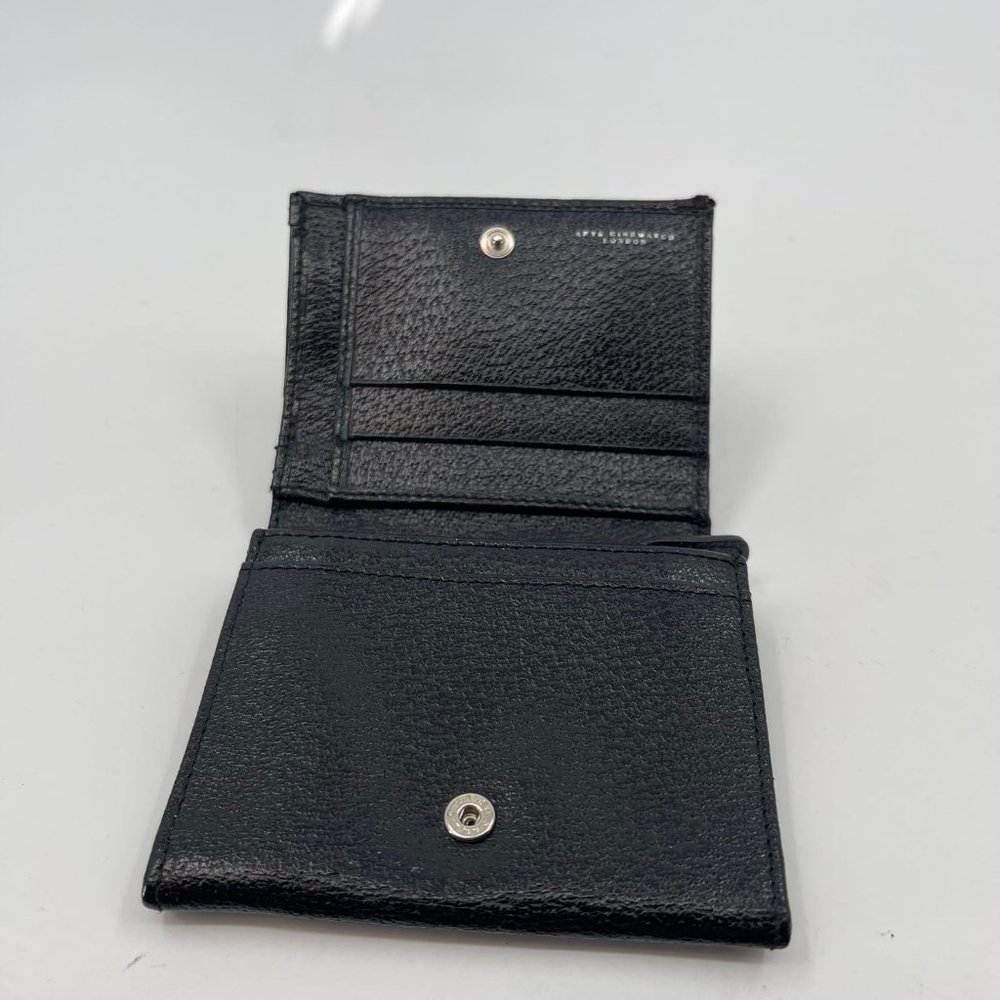 Black Amya Hindmarch Leather Card Wallet | Perfect for Any Occasion - Picture 4 of 6